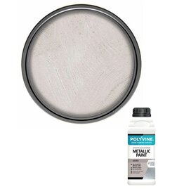 Polyvine Metallic Paint - SILVER - 100ml