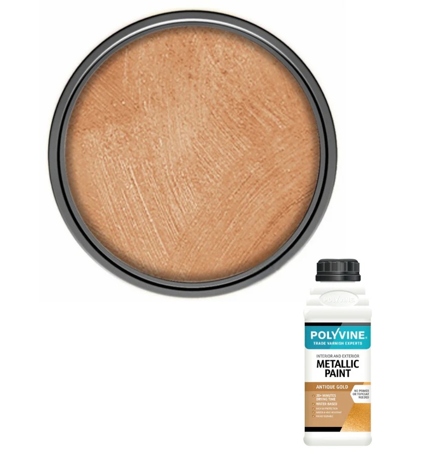Polyvine Polyvine - Metallic Paint - ANTIQUE GOLD - 100ml