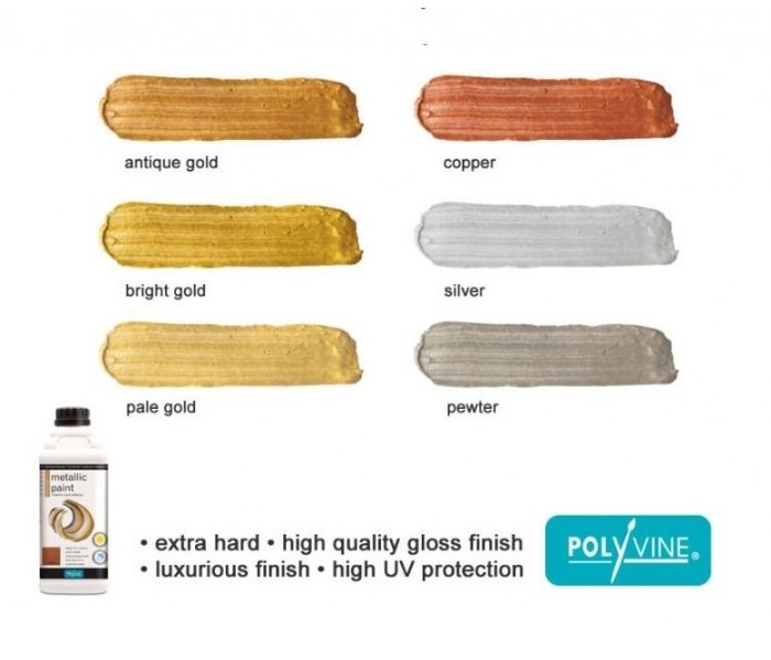 Polyvine Polyvine - Metallic Paint - ANTIQUE GOLD - 100ml
