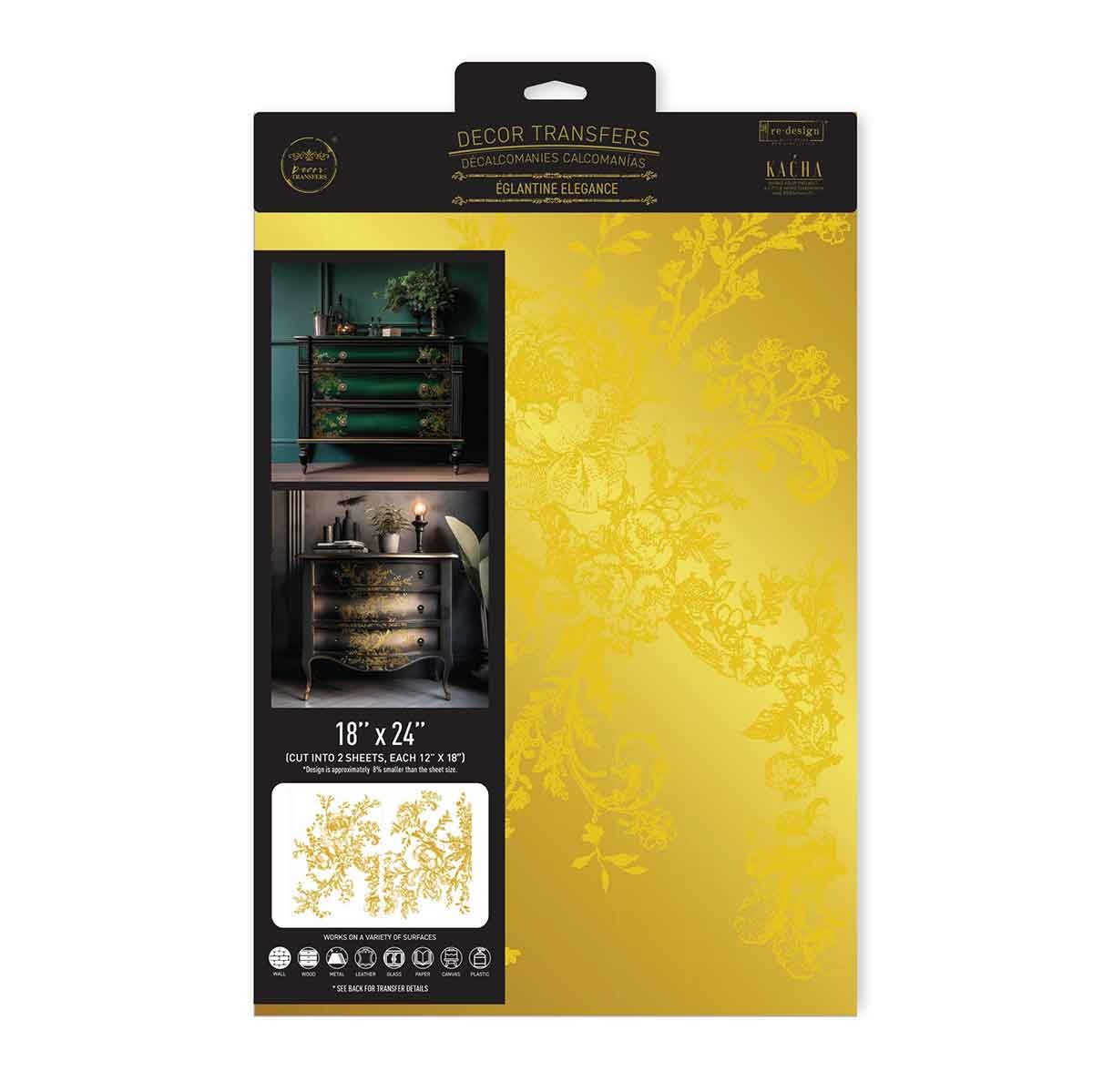 Redesign with Prima Redesign - Decor Transfer  18x24 - Eglantine Elegance