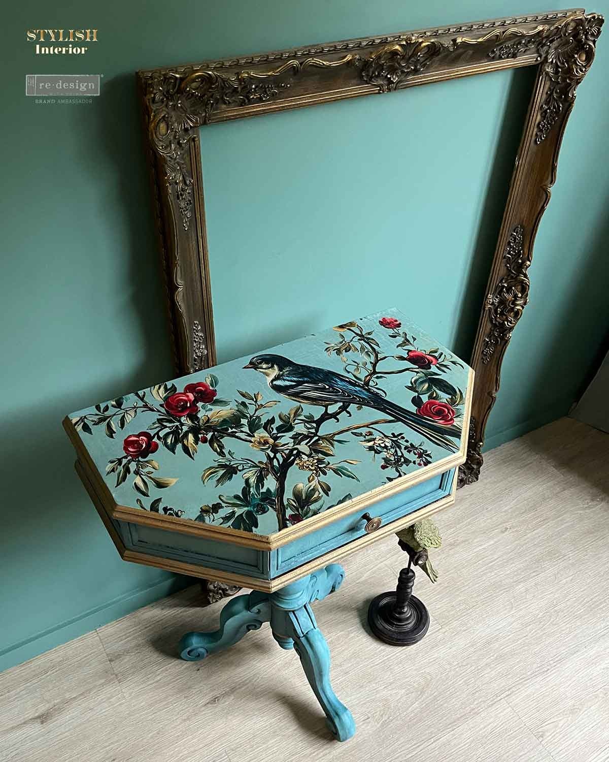 Redesign with Prima Redesign - Decoupage Fiber Paper A1 - The Velvet Nest