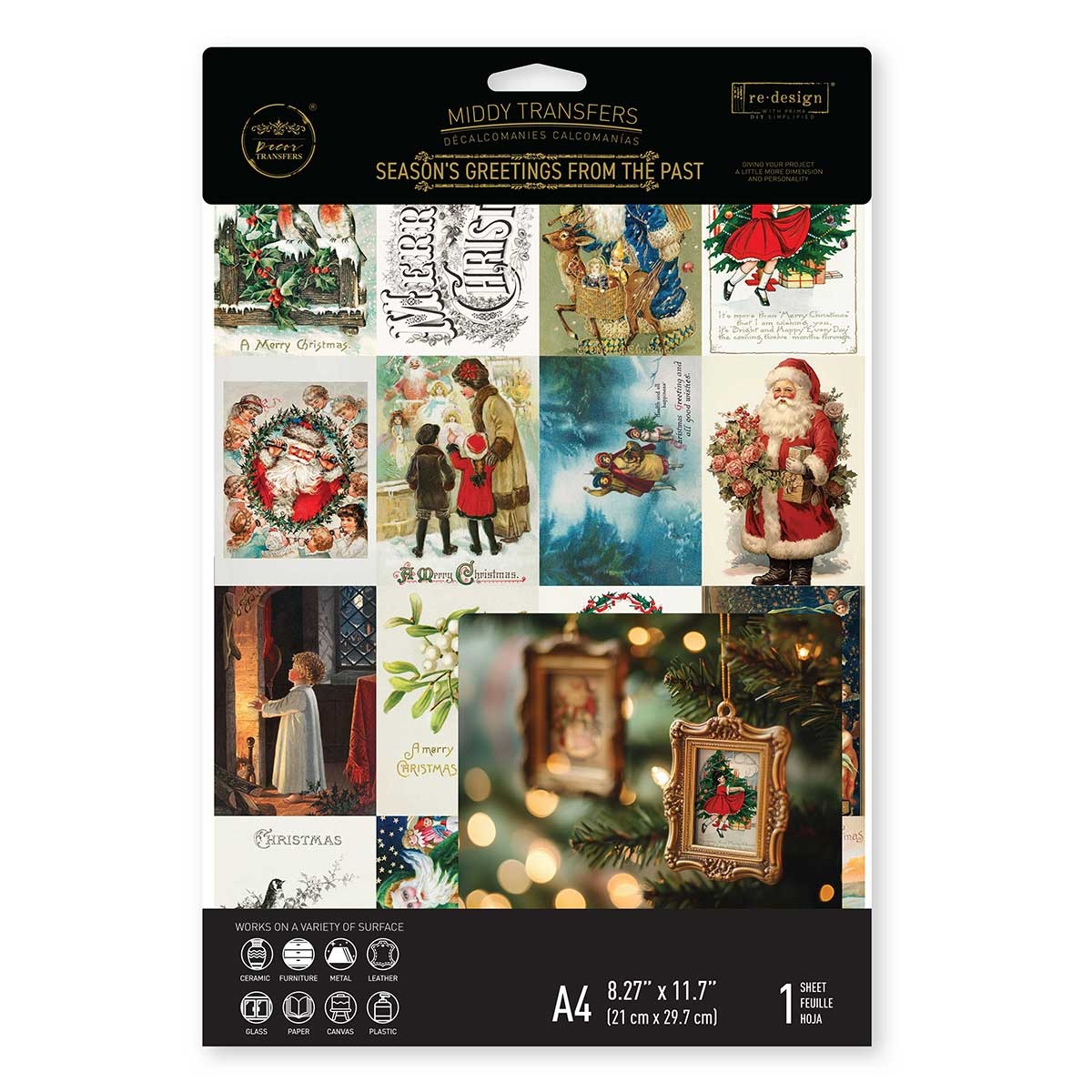 Redesign with Prima Redesign - Decor Transfer A4 - Season s Greetings From The Past