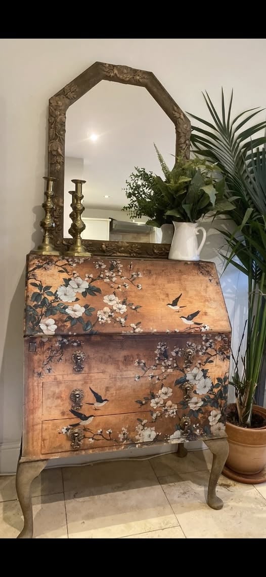 Redesign with Prima Redesign - Decoupage Fiber A1 - Feathers In The Glow