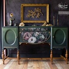 Redesign with Prima Redesign - Decoupage Fiber Paper A1 - Mossy Rose Delight