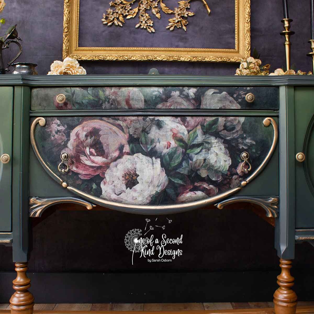 Redesign with Prima Redesign - Decoupage Fiber Paper A1 - Mossy Rose Delight