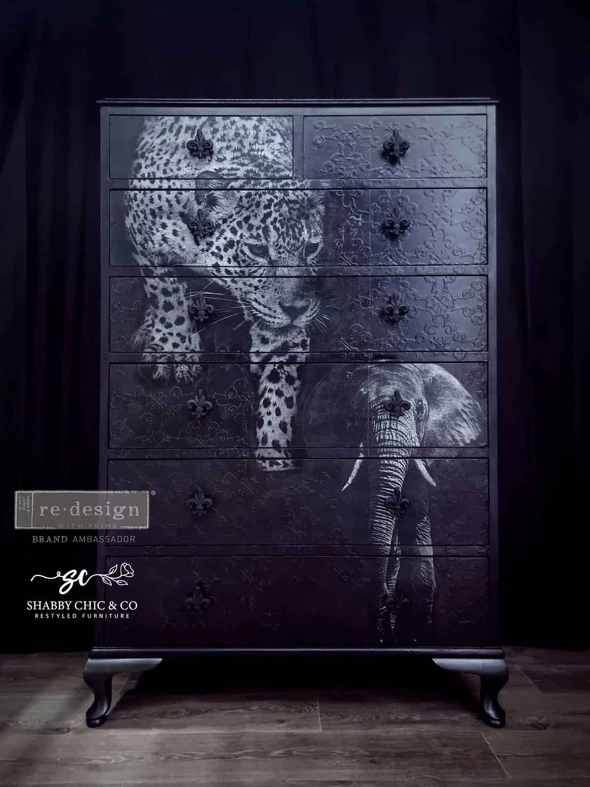 Redesign with Prima Redesign - Decoupage Fiber Paper A1 - Feline Gaze