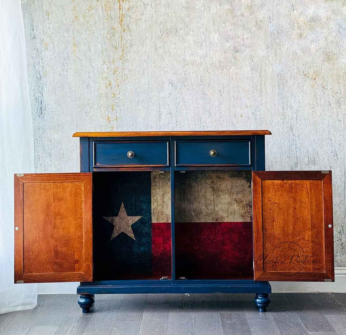Redesign with Prima Redesign - Decoupage Fiber Paper A1 - Texas Flag