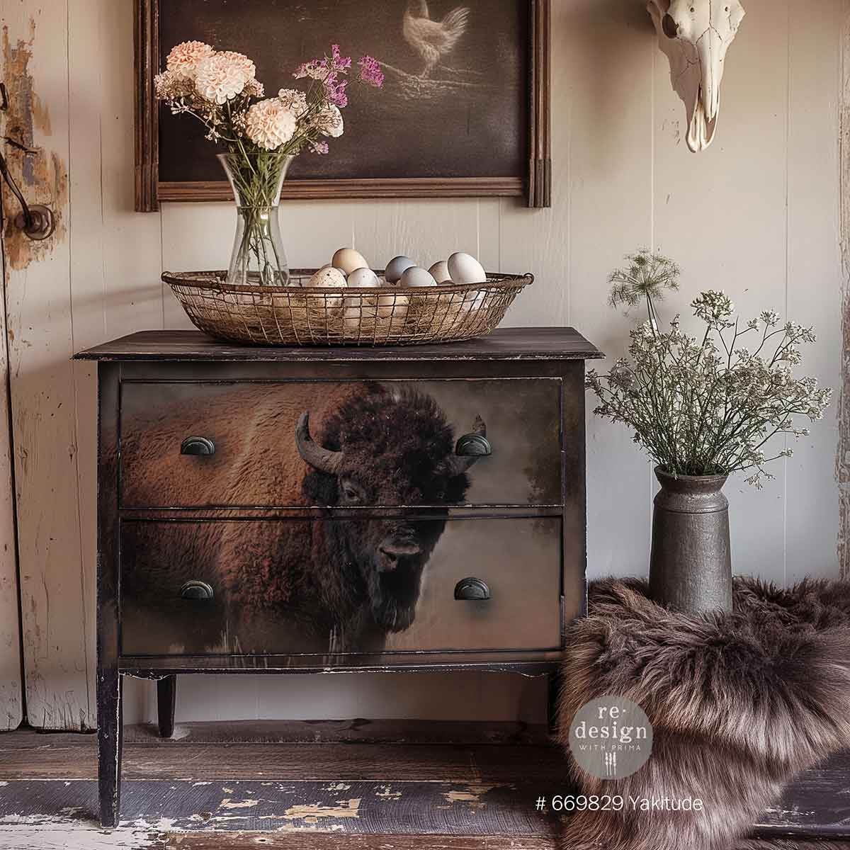 Redesign with Prima Redesign - Decoupage Fiber Paper  A1 - Yakitude