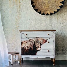 Redesign with Prima Redesign - Decoupage Fiber A1  - Majestic Moo