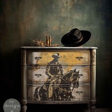Redesign with Prima Redesign - Decoupage Fiber Paper A1 - Cowboy Cavalry