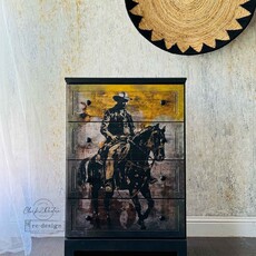 Redesign with Prima Redesign - Decoupage Fiber Paper A1 - Cowboy Cavalry