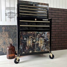 Redesign with Prima Redesign - Decoupage Fiber Paper A1 - Aged Machinery Elegance