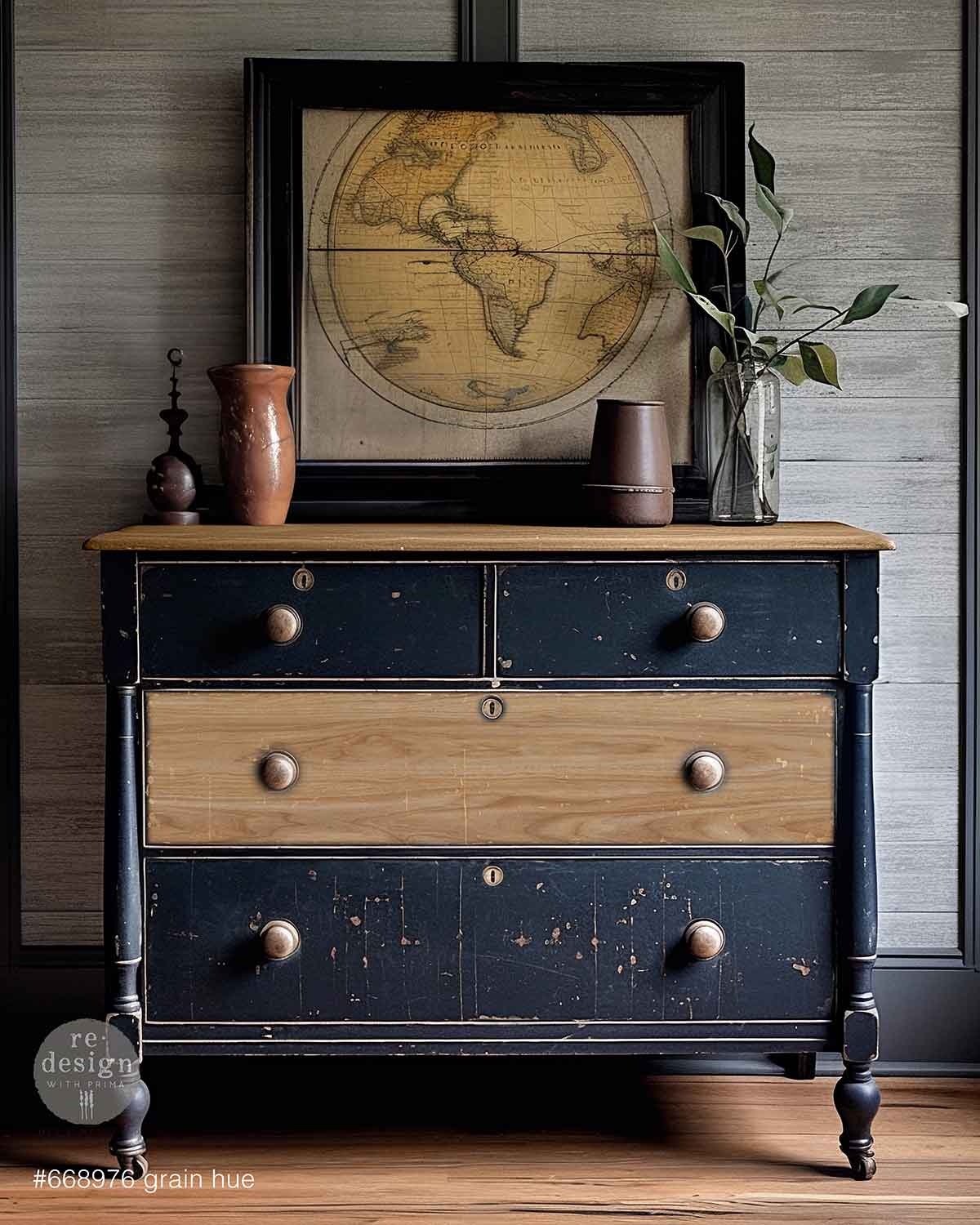 Redesign with Prima Redesign - Decoupage Fiber Paper A1 - Grain Hue