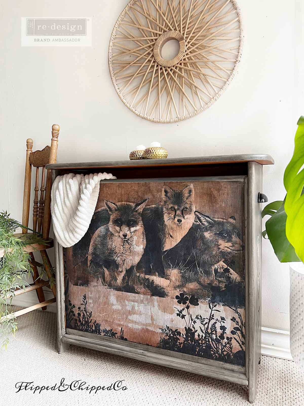 Redesign with Prima Redesign - Decoupage Fiber Paper A1 - Calm Foxes