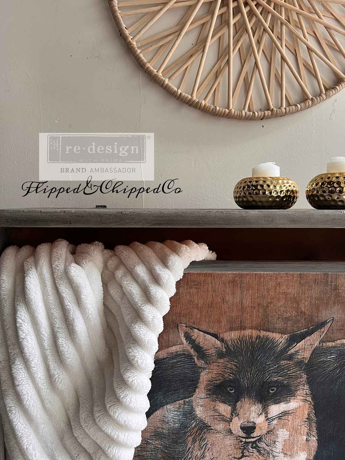 Redesign with Prima Redesign - Decoupage Fiber Paper A1 - Calm Foxes