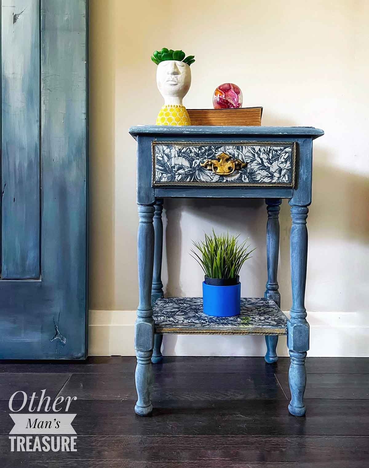 Redesign with Prima Redesign - Decoupage Fiber Paper A1 - Blue Wallpaper