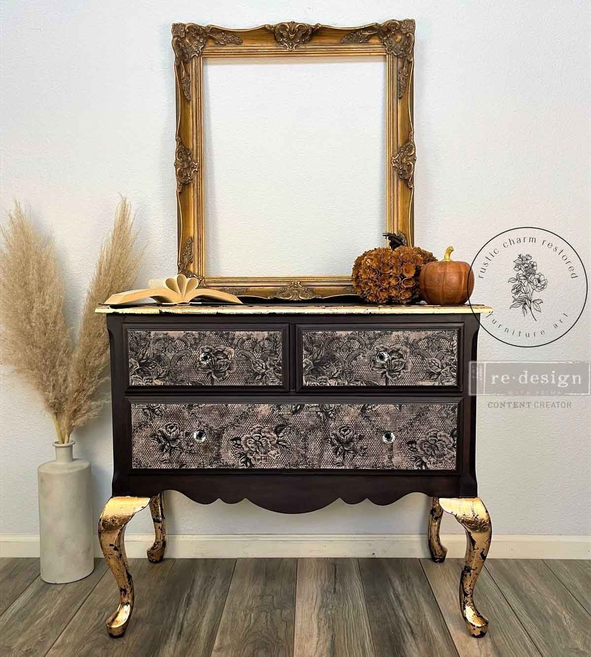 Redesign with Prima Redesign - Decoupage Fiber Paper A1 - Antique Laces