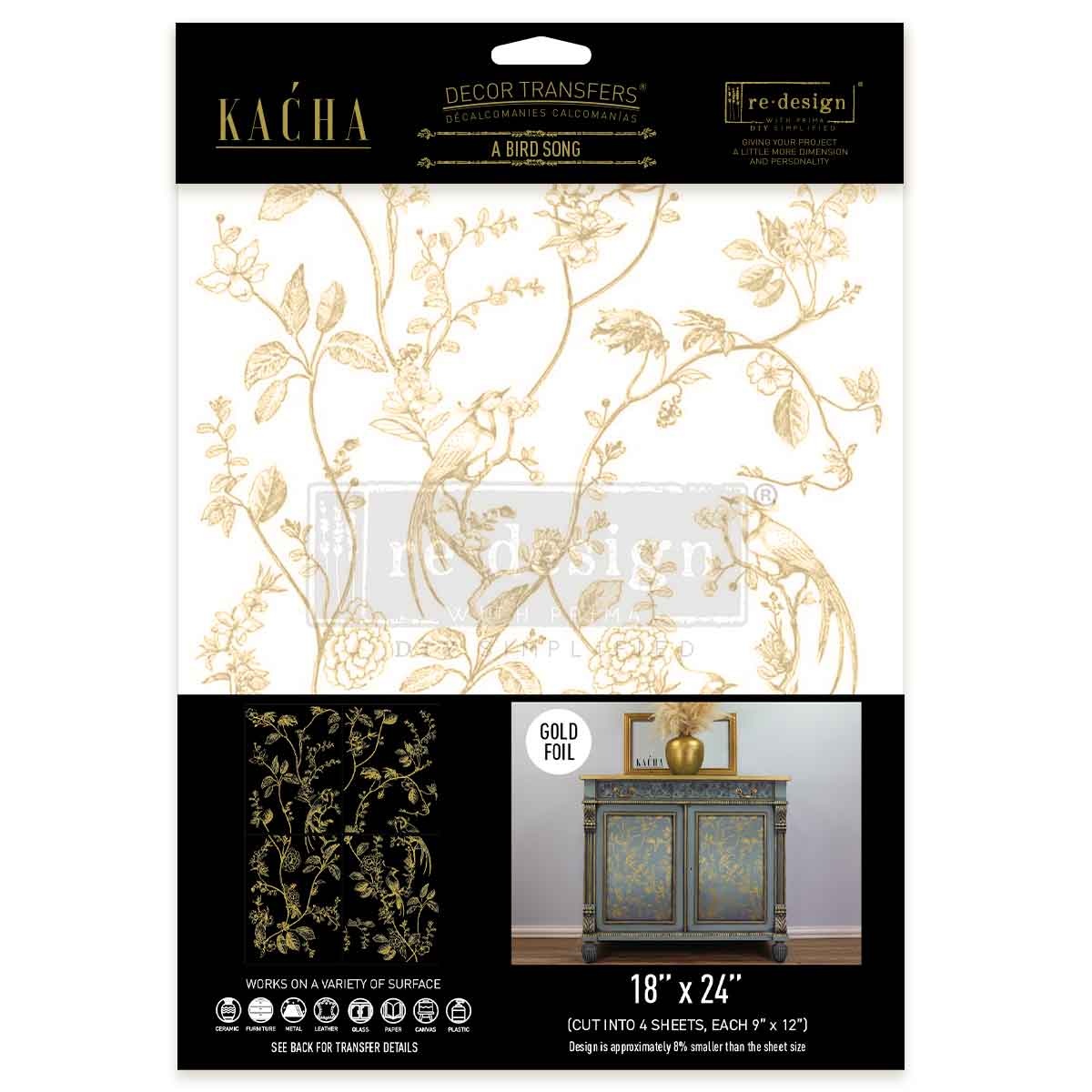 Redesign with Prima Redesign - Decor Transfer - A Bird Song (KACHA)
