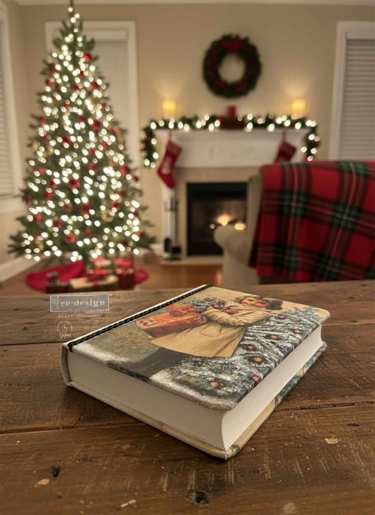 Redesign with Prima Redesign - Decoupage Fiber Paper A4 - Vintage Tidings