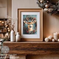 Redesign with Prima Redesign - Decoupage Fiber Paper A4 - Jingle Jungle