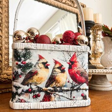 Redesign with Prima Redesign - Decoupage Fiber Paper A4 - Crimson Noel