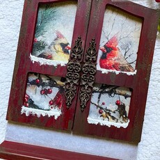 Redesign with Prima Redesign - Decoupage Fiber Paper A4 - Crimson Noel