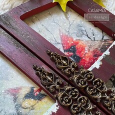 Redesign with Prima Redesign - Decoupage Fiber Paper A4 - Crimson Noel