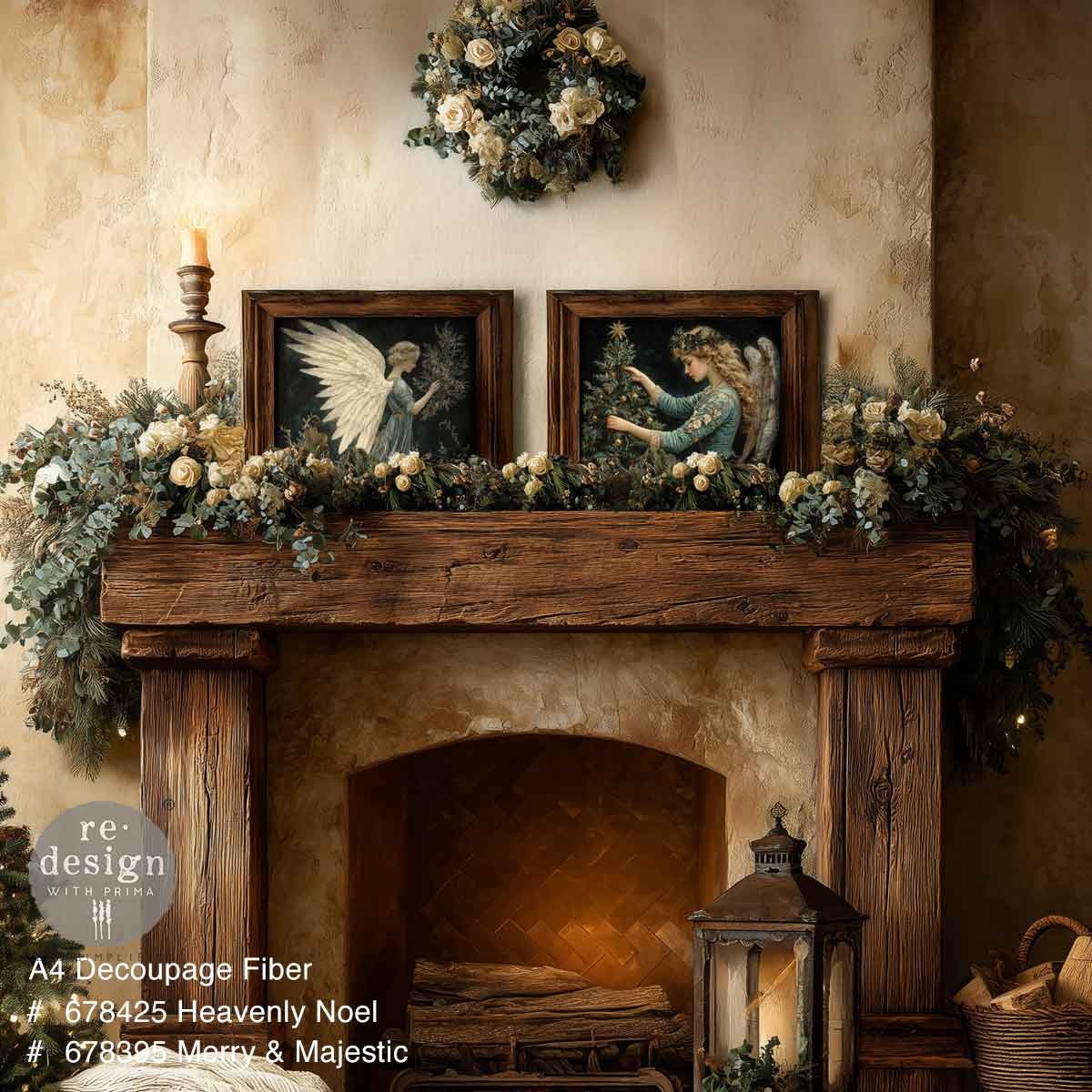 Redesign with Prima Redesign - Decoupage Fiber Paper A4 - Merry & Majestic