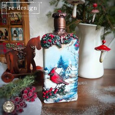 Redesign with Prima Redesign - Decoupage Fiber Paper A4 - Winter Hearth