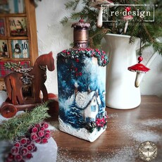 Redesign with Prima Redesign - Decoupage Fiber Paper A4 - Winter Hearth