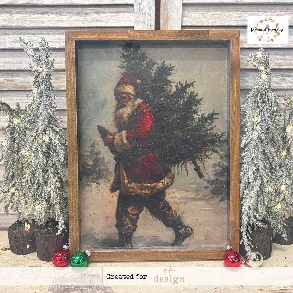 Redesign with Prima Redesign - Decoupage Fiber A3 - Santa s Woodland Stroll