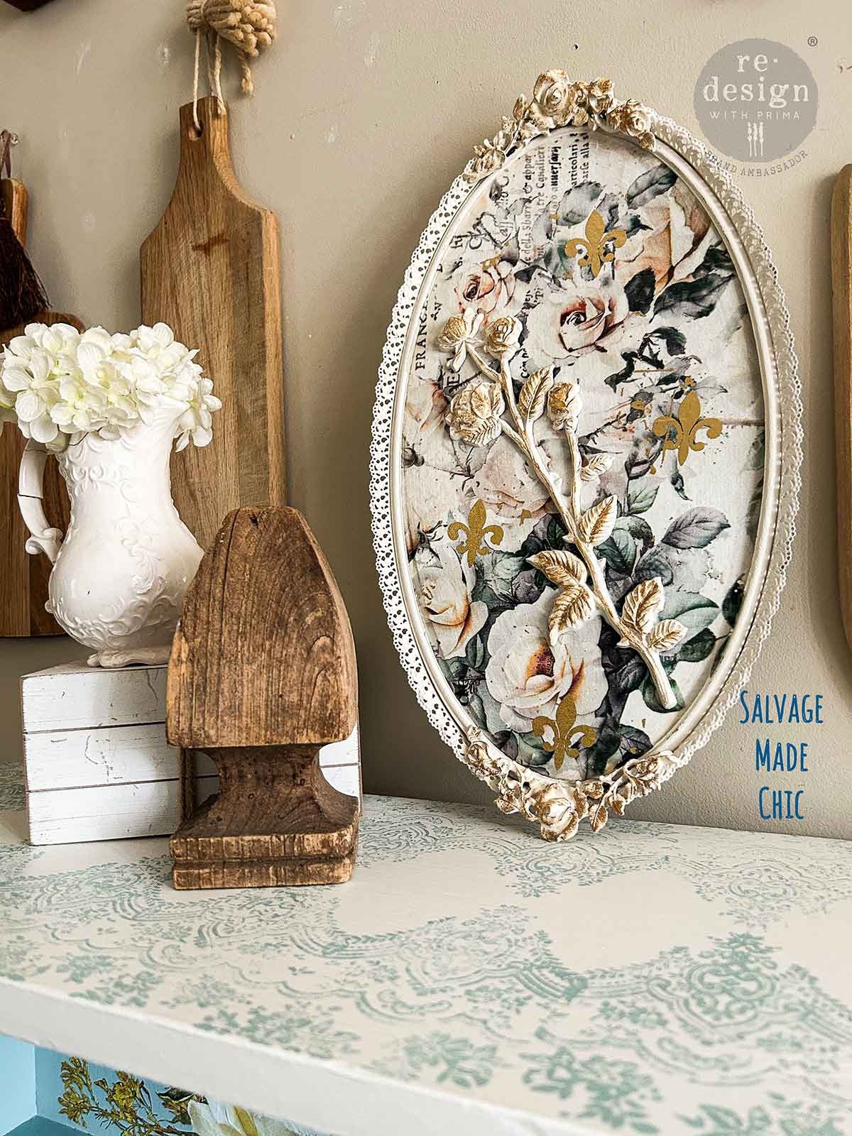 Redesign with Prima Redesign - Decoupage FIBER paper SET - My Garden Whimsy