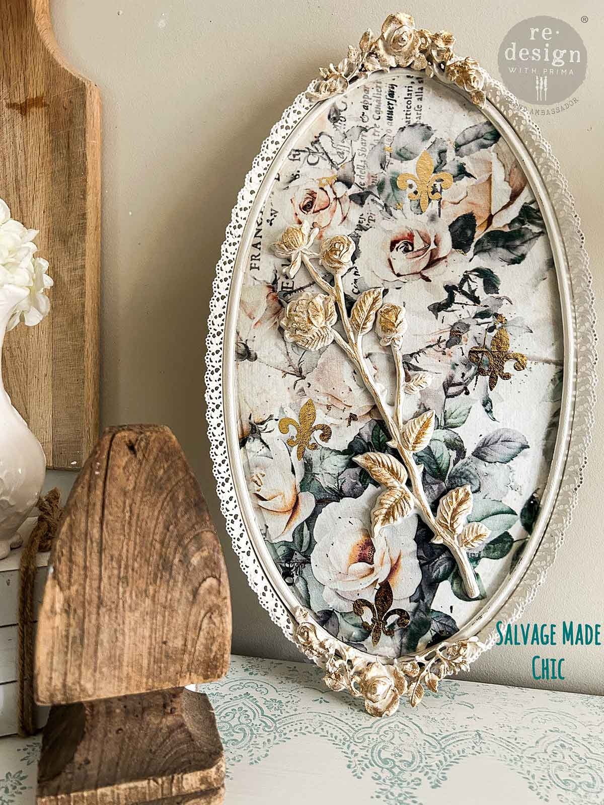 Redesign with Prima Redesign - Decoupage FIBER paper SET - My Garden Whimsy