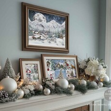 Redesign with Prima Redesign - Decoupage Fiber Paper A3 - Snowfall Splendor