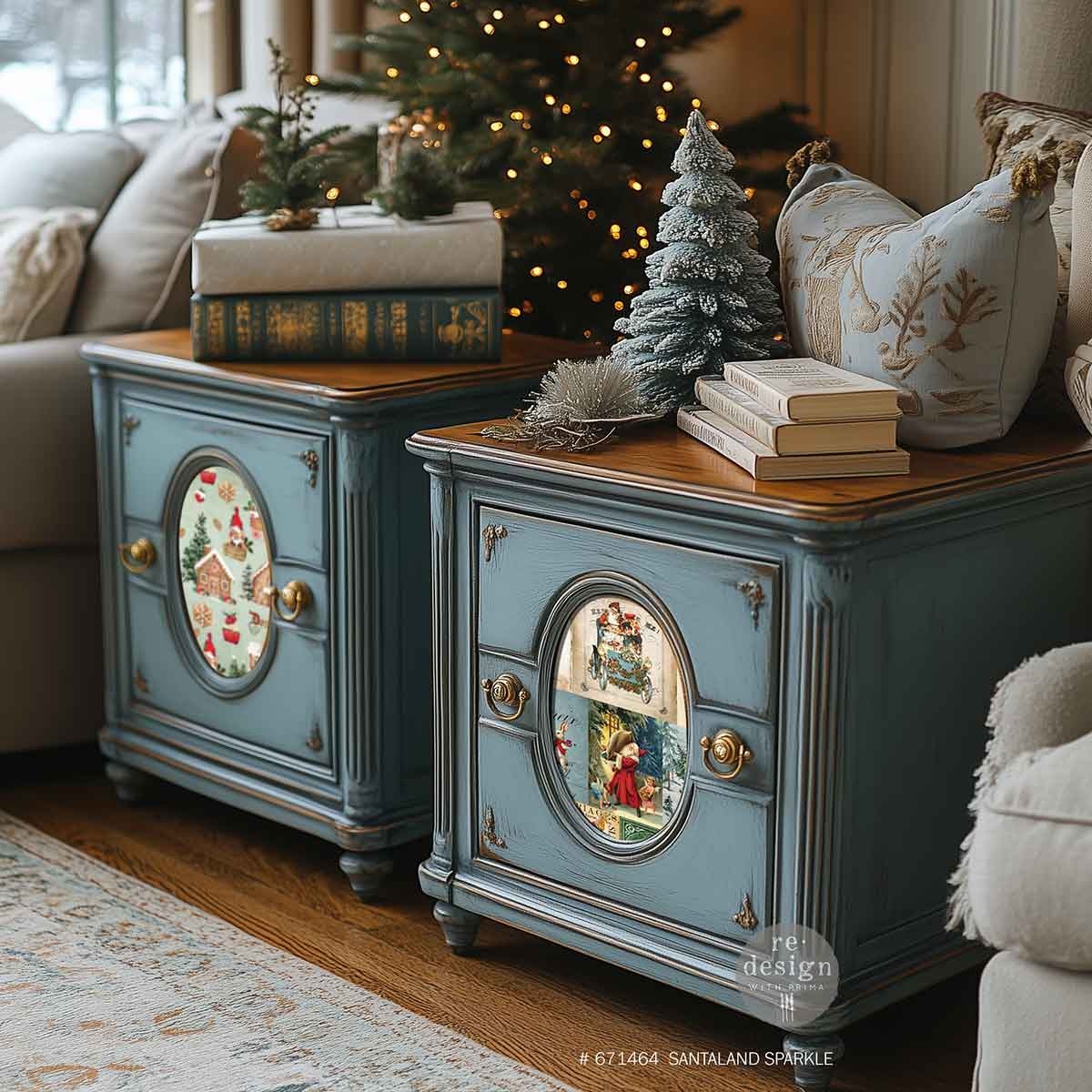 Redesign with Prima Redesign - Decoupage Fiber Paper A3 - Santaland Sparkle