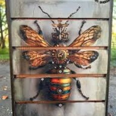 Redesign with Prima Redesign - Decoupage Fiber A1  - Gearspring Honeybee