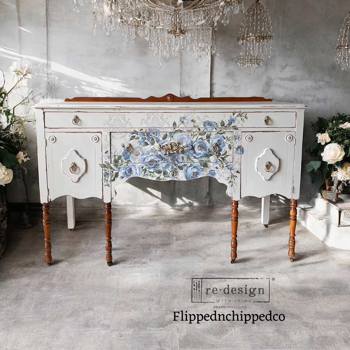 Redesign with Prima Redesign - Decor Transfer 24x35 - Azure Blossom