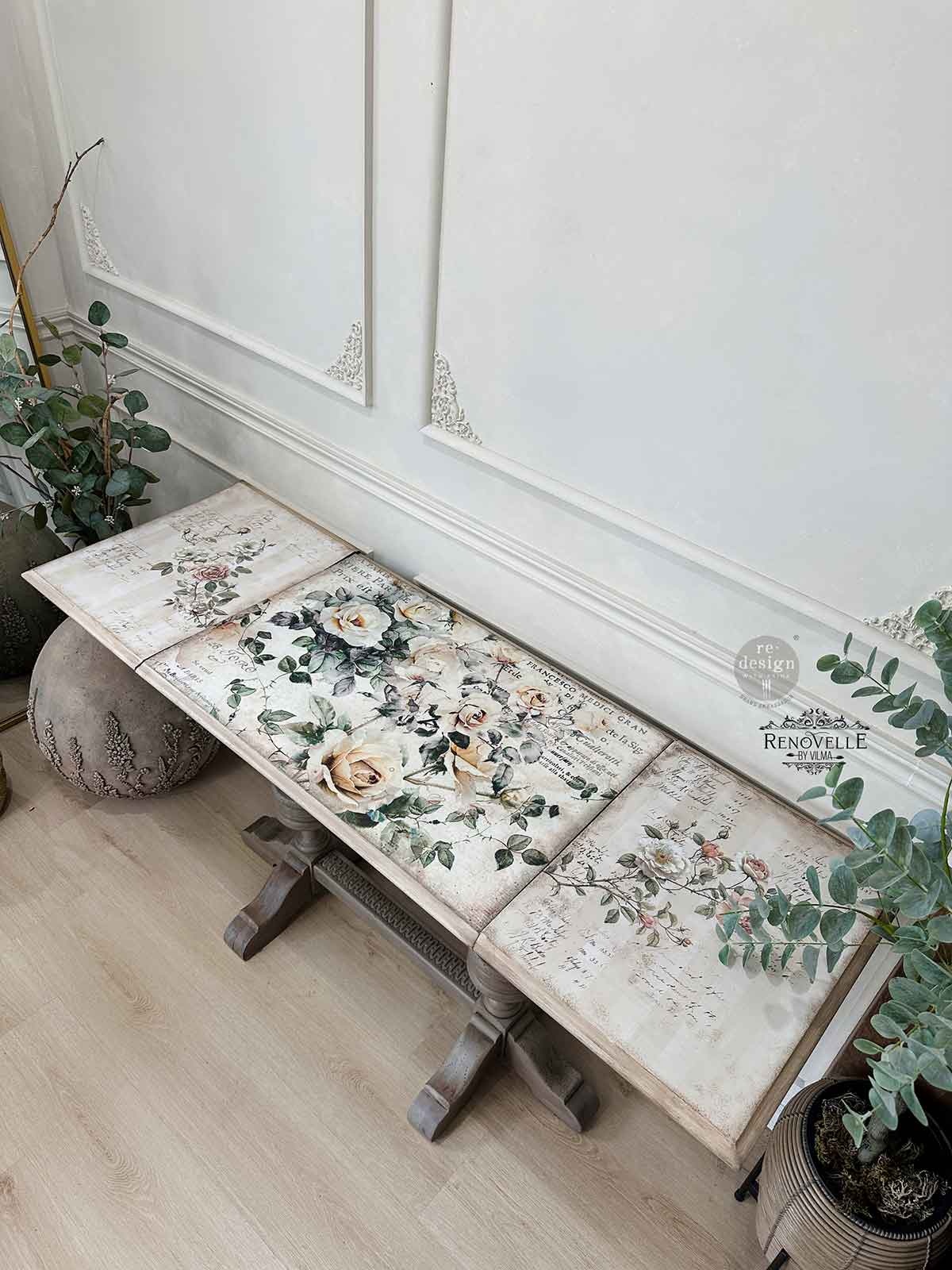 Redesign with Prima Redesign - Decor Transfer A4 - Creamy Blush Blooms