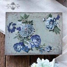 Redesign with Prima Redesign Decor Transfer 6x12 - Indigo Petals