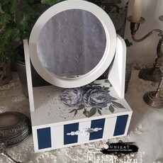 Redesign with Prima Redesign Decor Transfer 6x12 - Indigo Petals