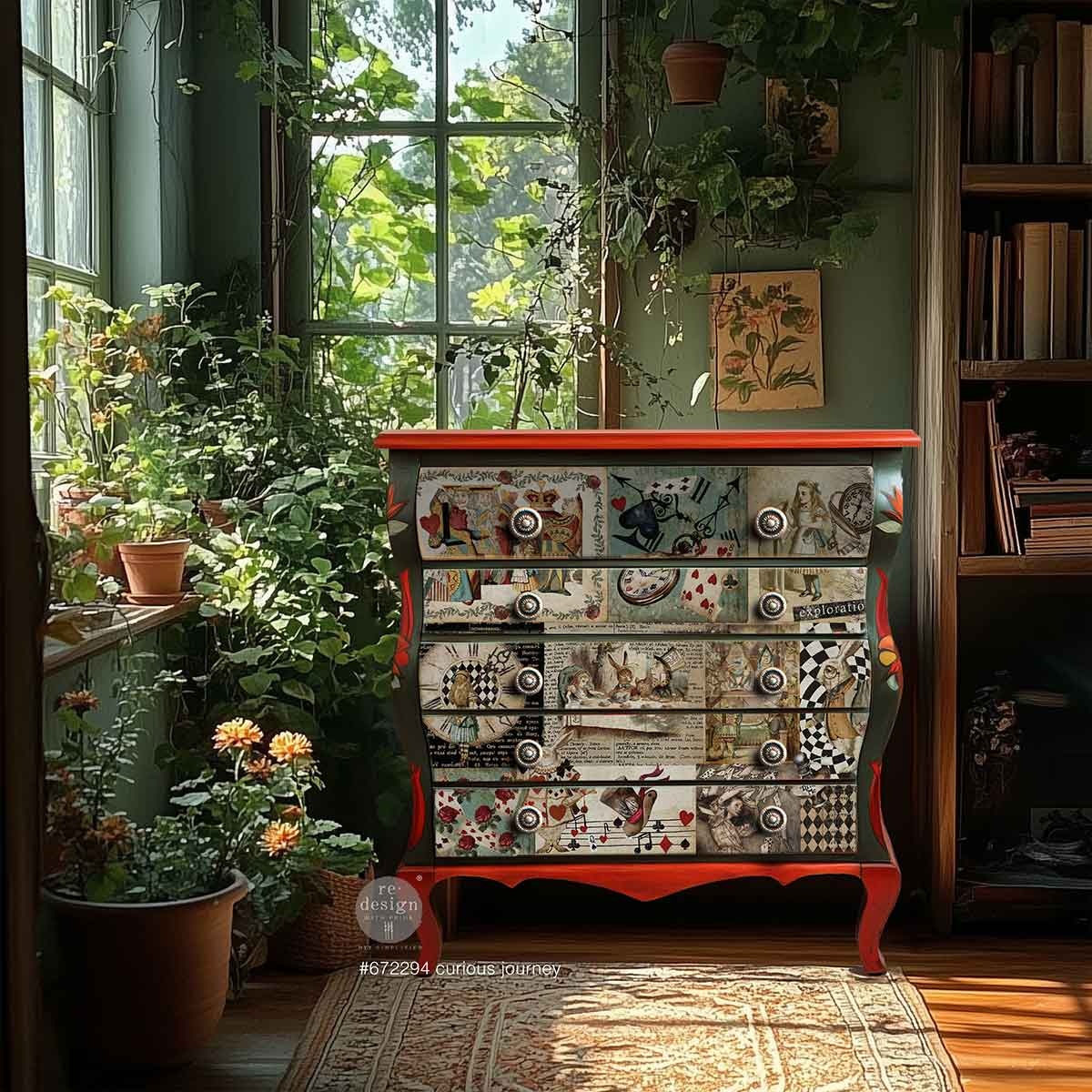 Redesign with Prima Redesign - Decoupage Tissue Paper - Curious Journey