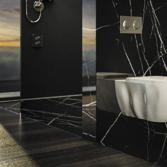 Sanitear Randloos hang-WC " INFINITI "  Mat wit Antibacterieel nano coating met zitting