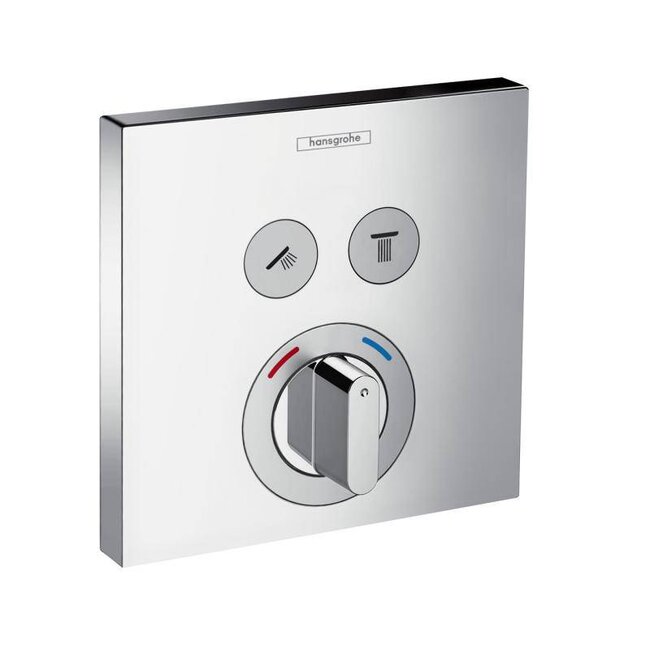 Hansgrohe Shower Select  Inbouw douche thermostaatkraan 2 weg  & Omsteller & Hoofddouche