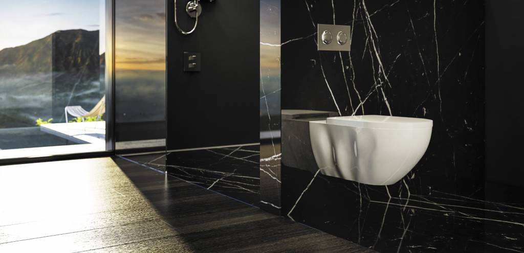 RapoWash Luxe  Nieuw Model  Bidet Toilet Met Zitting Zonder Spoelrand Inclusief Geberit Sigma Up320 Inbouwreservoir 27 10583