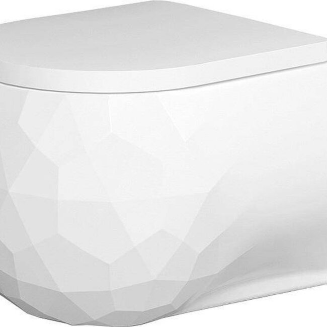 Sanitear Kwarts hangtoilet zonder spoelrand , Antibacterieel nano coating