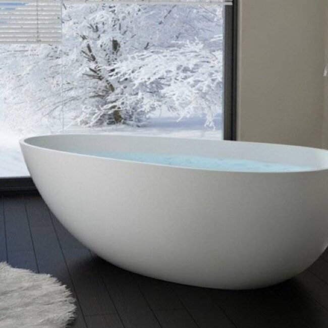 Como LECCO Solid surface vrijstaand ligbad, hoogwaardig acryl!