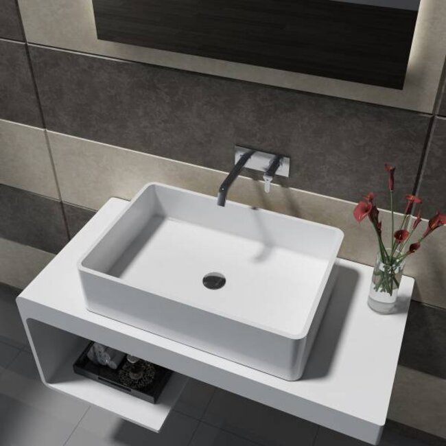 Como Badkamermeubel set 100 cm met solid surface waskom 