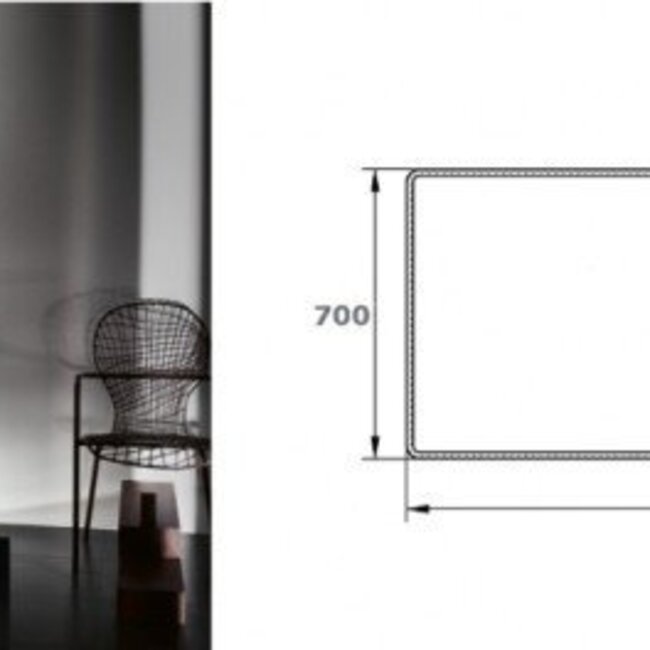 Como  LECCO, Badkamermeubel  set 160 cm  eiken-mat wit + Led spiegel+ Mineraal gegoten opzetwastafel, Push to Open functie