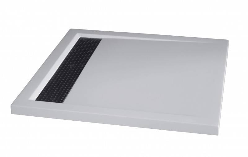 Rechthoekige douchebak 160 x 80 x 4,5 cm , WitSoid surface Sanitear