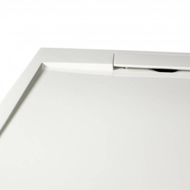 Como Douchebak 90 x 90 x 3,5 cm , WIT  met douchebakafvoer